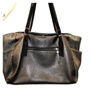 Black Laptop Bag with Small Clutch Included